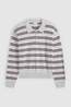 Levi's Pull Super Soft Ls Polo Jade Stripe Light Grey Heather