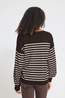 Ichi Trui Luls Boat Neck Ch Torte Oatmeal Stripe