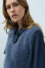 Yaya Pull Spencer With Deep Odyssey Gray Melange
