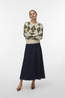 Vero Moda Pull Halo Argyle Birch Pattern:Sphagnum