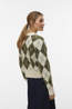 Vero Moda Pull Halo Argyle Birch Pattern:Sphagnum