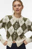 Vero Moda Pull Halo Argyle Birch Pattern:Sphagnum