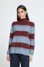 Ichi Pull Edeen4 Madder Brown Stripe