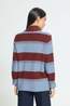 Ichi Pull Edeen4 Madder Brown Stripe