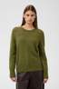Soaked in Luxury Pull Anina Molina Crew-Neck Loden Green Melange