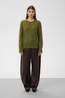 Soaked in Luxury Pull Anina Molina Crew-Neck Loden Green Melange