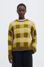 Selected Pull Slwlulu Loose Check Avocado Oil Checks:Fir Green And Birch