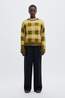 Selected Pull Slwlulu Loose Check Avocado Oil Checks:Fir Green And Birch