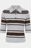 Only Pull Louisia Light Grey Melange Stripes:Coffee Bean/Mel/Horn Bu