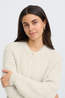 Fransa Cardi Charleen Oatmeal Melange