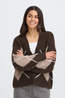 Fransa Cardi Charleen Hot Fudge Check