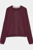 Vero Moda Cardigan Lybbi Windsor Wine Detail:Birch Contrast