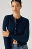 Levi's Cardigan Super Soft Crewneck Cardi Pointelle Navy Blazer