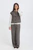 Fransa Blazer Vea Hot Fudge Herringbone