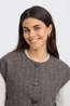 Fransa Blazer Vea Hot Fudge Herringbone