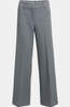 Yaya Pantalon Woven Mid Waist Straight Leg With Seam De Anthracite Melange