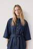 Vila Jurk Sabrina Dark Blue Denim