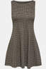 Only Robe Azura White Pepper Checks:Black Fia