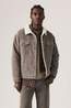 Levi's Veste Relaxed Fit Sherpa Trkr Smokey Taupe