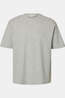 Selected T-Shirt Looseoscar Light Grey Melange