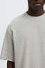 Selected T-Shirt Looseoscar Light Grey Melange