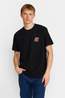 Revolution T-Shirt 1459 Lin Black-Melange