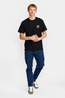 Revolution T-Shirt 1459 Lin Black-Melange