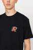 Revolution T-Shirt 1459 Lin Black-Melange