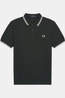 Fred Perry Polo Twin Tipped Night Green/Snwht