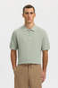 Selected Polo Cran Structure Zip Aqua Gray