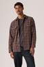 Levi's Chemise Jackson Worker Mikkel Plaid Vineyard Wine Flannel