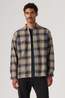 Levi's Chemise Jackson Worker Bryn Plaid Sargasso Sea Herringbone