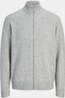 Jack & Jones Polaire Soho Ollie Knit High Neck Zip Car Light Grey Melange