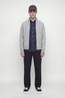 Jack & Jones Polaire Soho Ollie Knit High Neck Zip Car Light Grey Melange
