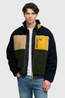 Superdry Polaire Colour Block Retro Zip Fleece Eclipse Navy Mix