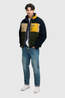 Superdry Polaire Colour Block Retro Zip Fleece Eclipse Navy Mix
