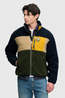 Superdry Polaire Colour Block Retro Zip Fleece Eclipse Navy Mix