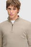 Superdry Pull Essential Lightweight Wool Blend Half Zip Jumper Barley Marl