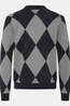 Casual Friday Pull Cfacton Argyle Polo Knit Monument Melange