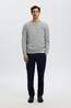 Selected Trui rai Crew Light Grey Melange