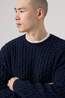 Levi's Pull Presidio Crew Cable Neps Navy Blazer Cable Stitch