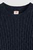 Levi's Pull Presidio Crew Cable Neps Navy Blazer Cable Stitch
