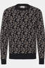 Casual Friday Pull Cfdemian Geometric Knit Black Beauty