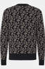 Casual Friday Pull Cfdemian Geometric Knit Black Beauty