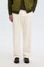 Selected Pantalon Slm220-Loose Luke Corduroy Egret