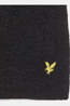 Lyle & Scott Sjaal Lambswool Blend Ribbed Scarf Jet Black Marl