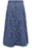 Kids Only Rok Dagny Layered Maxi Akm Medium Blue Denim