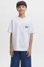 Jack & Jones T-Shirt Colton Tee Ss Crew Neck Sn Jnr White