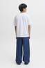 Jack & Jones T-Shirt Colton Tee Ss Crew Neck Sn Jnr White