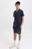 Jack & Jones Short Jaiden Coba Stripe Jog M Sky Captain
